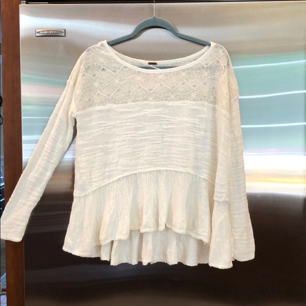 Free People knit hi lo tunic